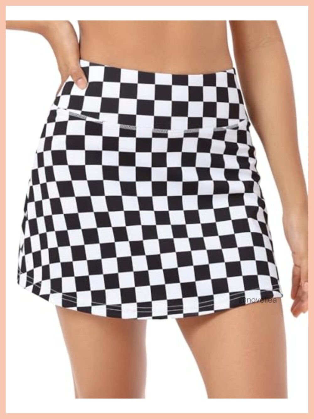 High Waisted Tennis Skort with Pockets Pleated Athletic Skirt